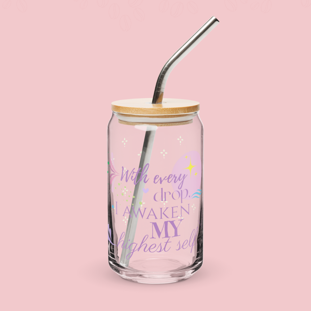 Water cup with quote